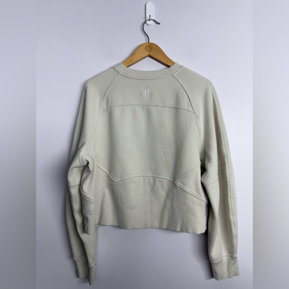 Lululemon Scuba Oversized Pullover *Wordmark Bone Size M/L? 23.5” PTP - Picture 3 of 4